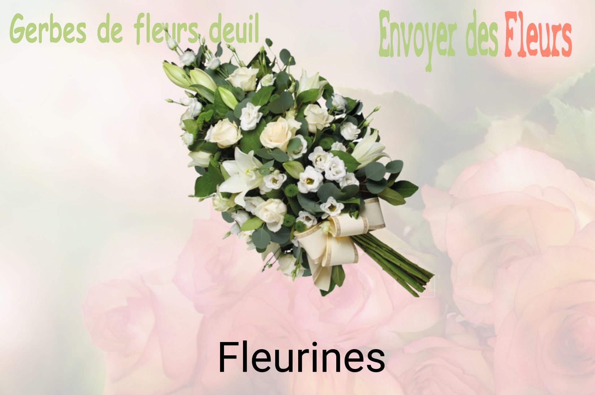Gerbe de fleurs de deuil livrée à Fleurines